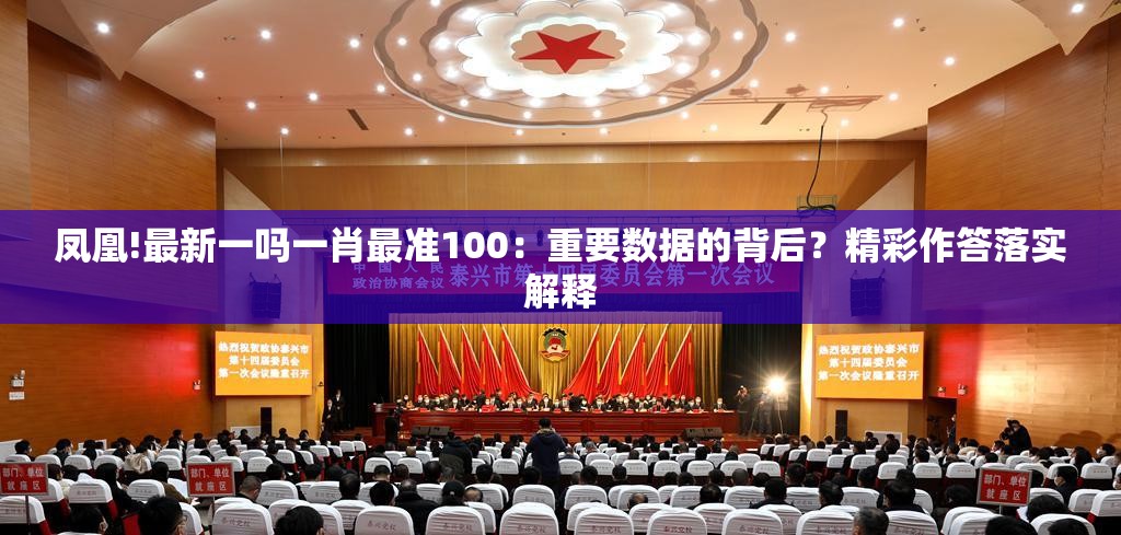 凤凰!最新一吗一肖最准100：重要数据的背后？精彩作答落实解释