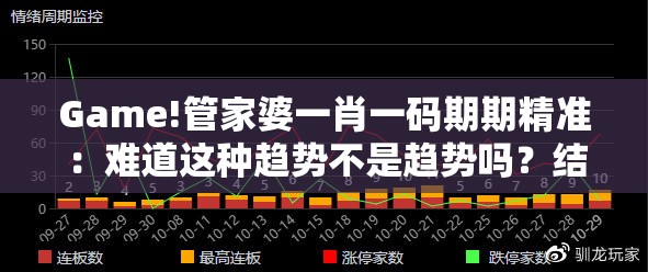 Game!管家婆一肖一码期期精准：难道这种趋势不是趋势吗？结论解答解释落实