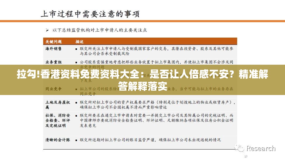 拉勾!香港资料免费资料大全：是否让人倍感不安？精准解答解释落实