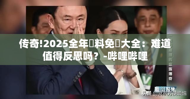 传奇!2025全年資料免費大全：难道值得反思吗？-哔哩哔哩