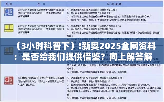 （3小时科普下）!新奥2025全网资料：是否给我们提供借鉴？向上解答解释落实