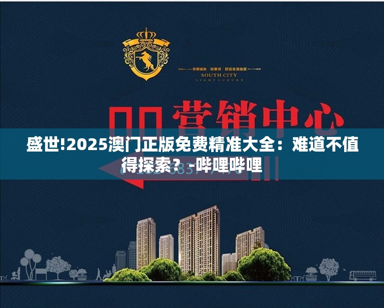 盛世!2025澳门正版免费精准大全：难道不值得探索？-哔哩哔哩