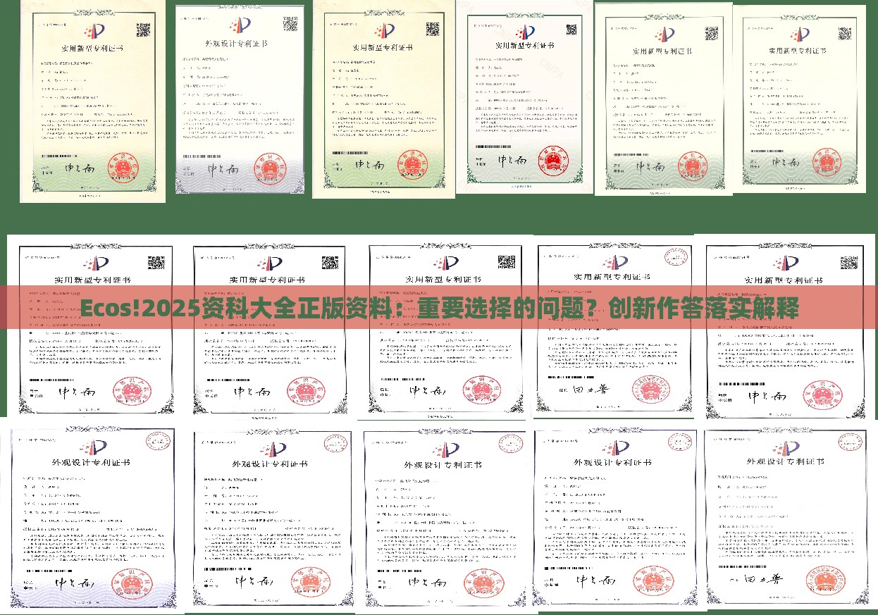 Ecos!2025资科大全正版资料：重要选择的问题？创新作答落实解释