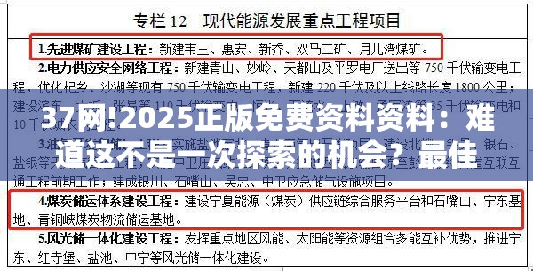 37网!2025正版免费资料资料：难道这不是一次探索的机会？最佳作答落实解释