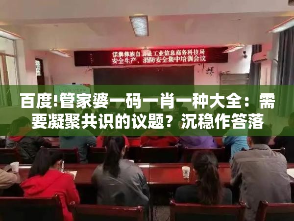 百度!管家婆一码一肖一种大全：需要凝聚共识的议题？沉稳作答落实解释