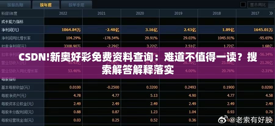 CSDN!新奥好彩免费资料查询：难道不值得一读？搜索解答解释落实