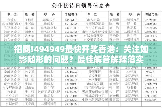招商!494949最快开奖香港：关注如影随形的问题？最佳解答解释落实