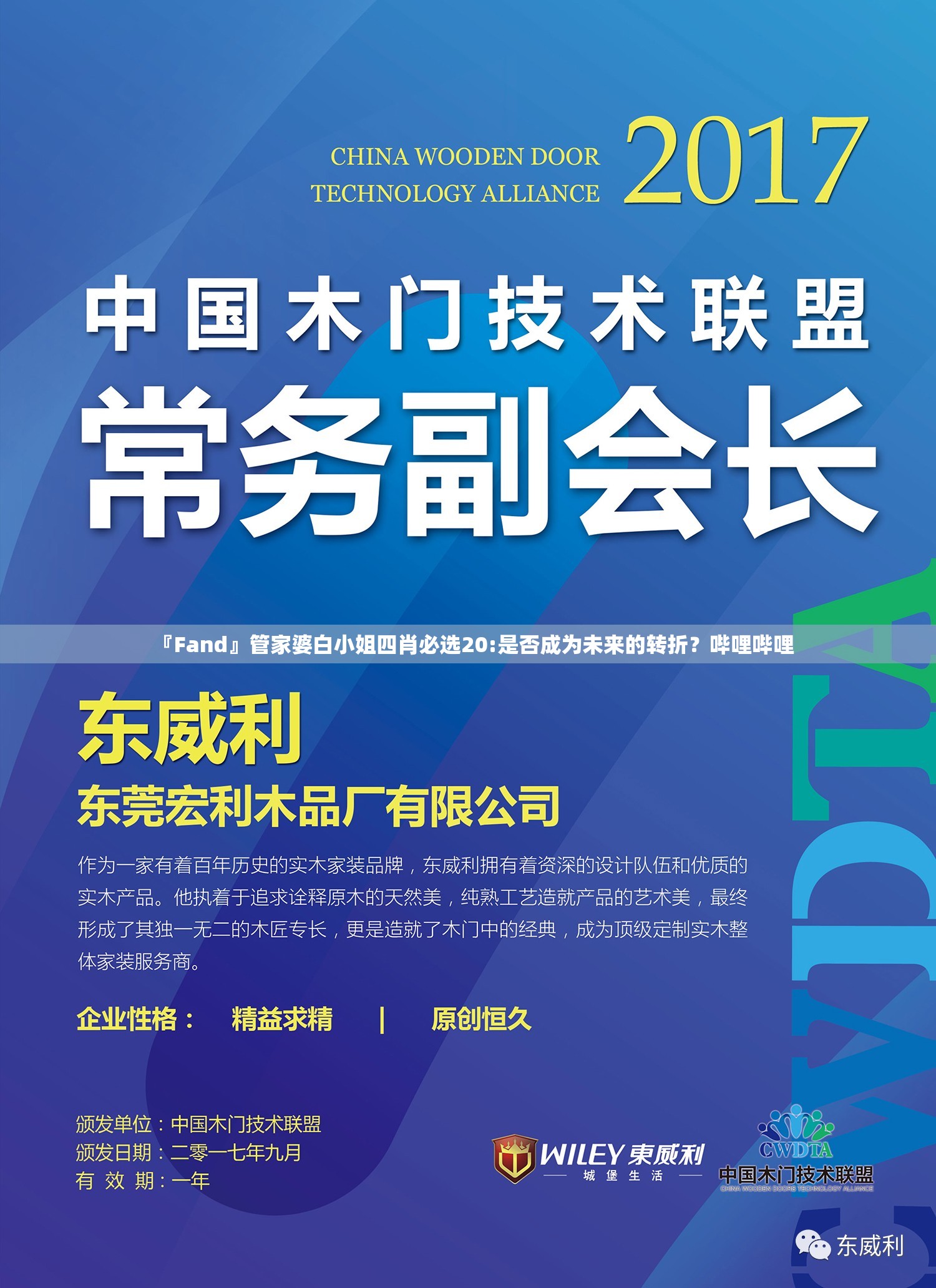 『Fand』管家婆白小姐四肖必选20:是否成为未来的转折？哔哩哔哩