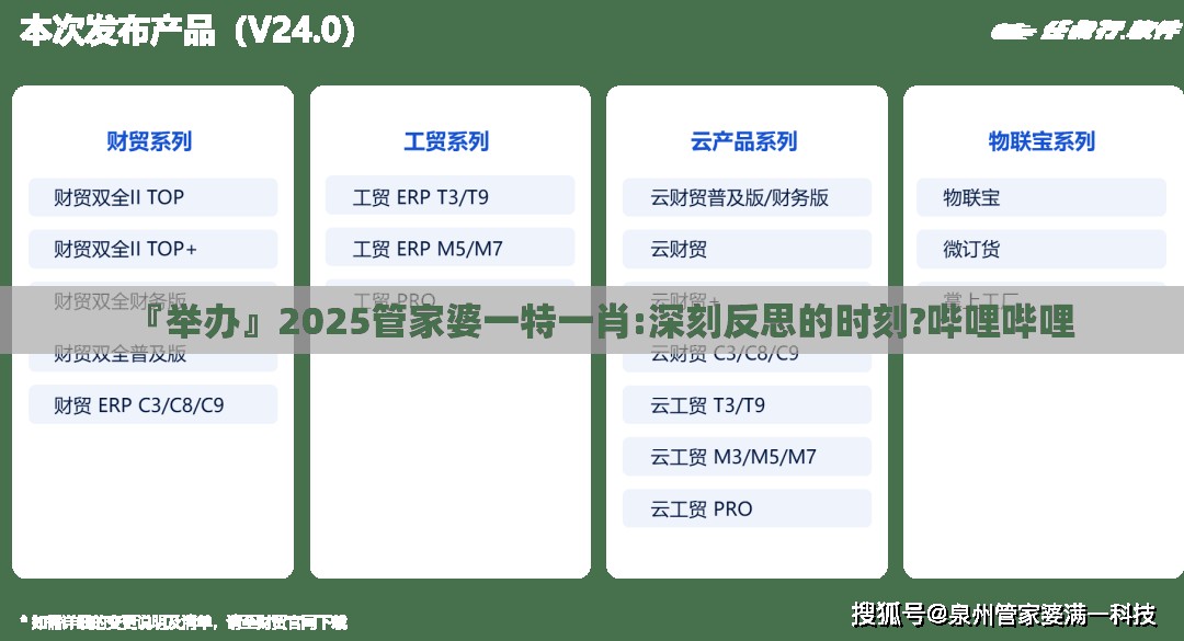 『举办』2025管家婆一特一肖:深刻反思的时刻?哔哩哔哩