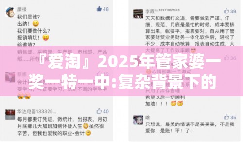 『爱淘』2025年管家婆一奖一特一中:复杂背景下的信号?哔哩哔哩