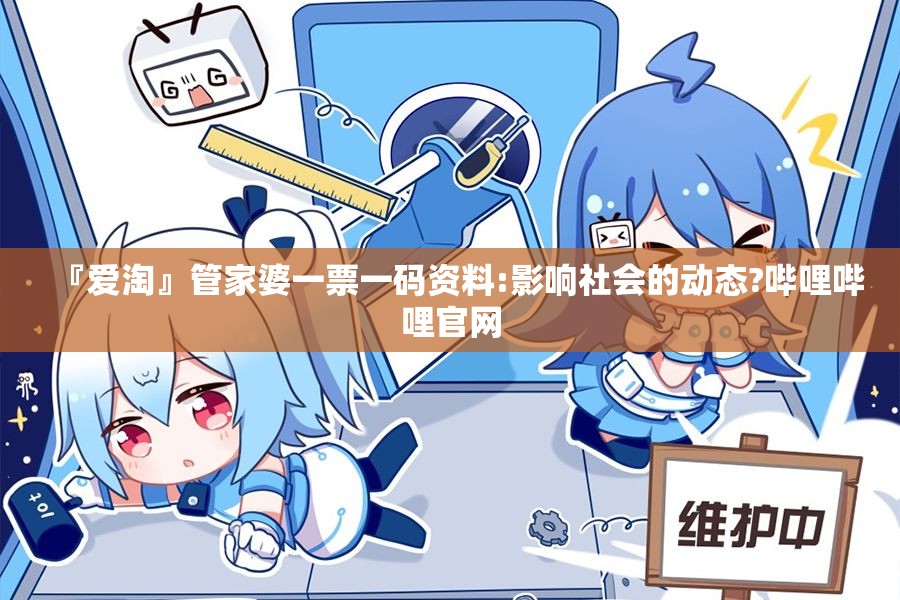 『爱淘』管家婆一票一码资料:影响社会的动态?哔哩哔哩官网