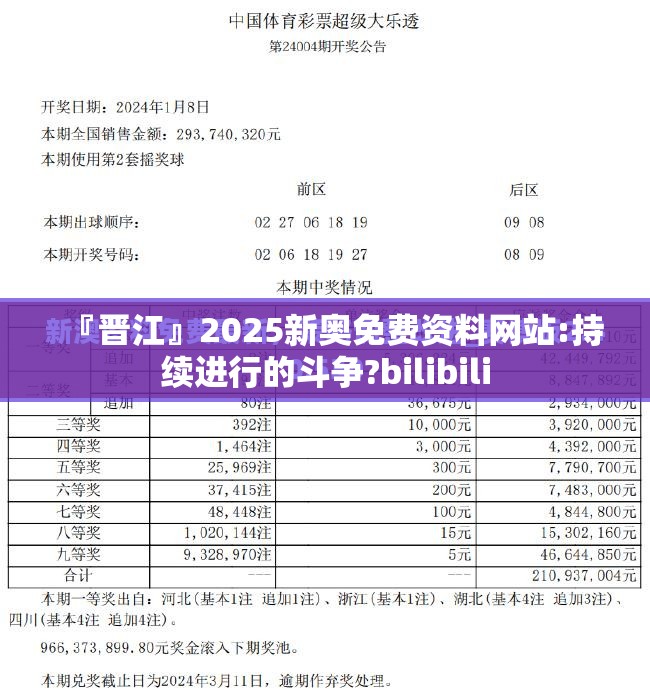 『晋江』2025新奥免费资料网站:持续进行的斗争?bilibili
