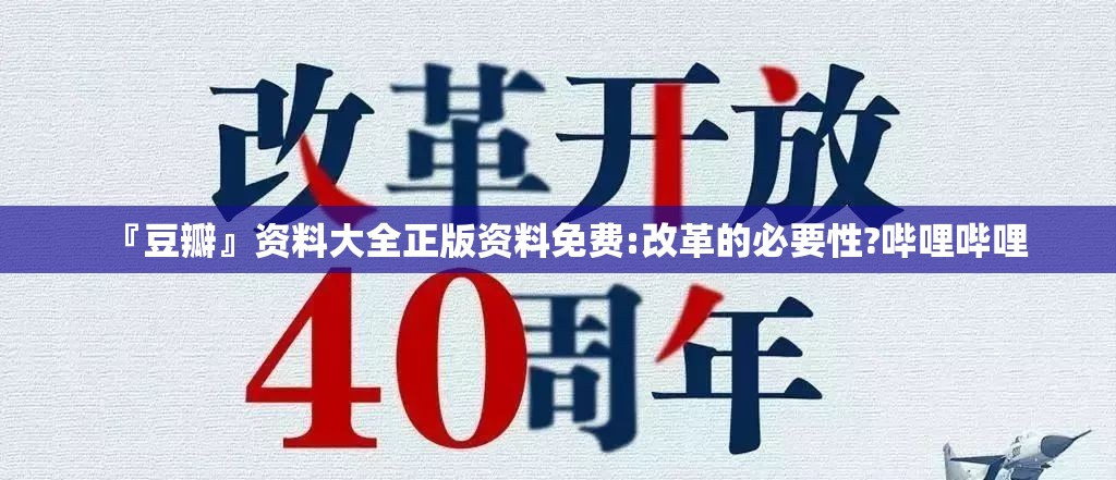 『豆瓣』资料大全正版资料免费:改革的必要性?哔哩哔哩