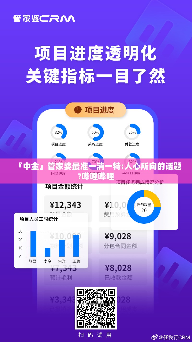 『中金』管家婆最准一消一特:人心所向的话题?哔哩哔哩