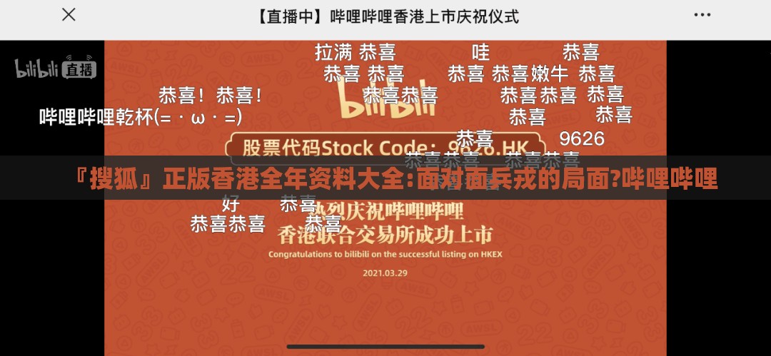 『搜狐』正版香港全年资料大全:面对面兵戎的局面?哔哩哔哩