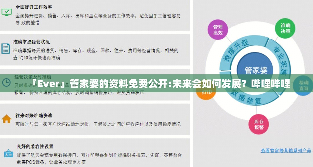 『Ever』管家婆的资料免费公开:未来会如何发展？哔哩哔哩