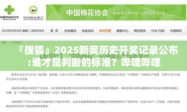 『搜狐』2025新奥历史开奖记录公布:谁才是判断的标准？哔哩哔哩