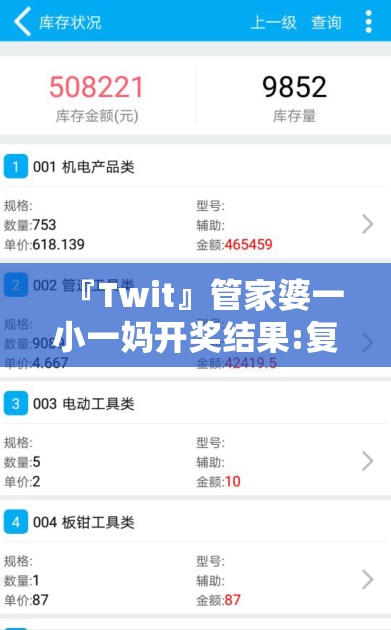 『Twit』管家婆一小一妈开奖结果:复杂局势的对话?正面解释落实