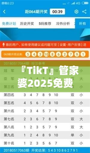 『TikT』管家婆2025免费资料大全:实事求是的发现?无限作答落实解释