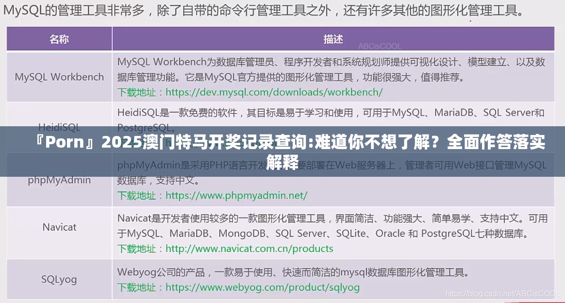 『Porn』2025澳门特马开奖记录查询:难道你不想了解？全面作答落实解释