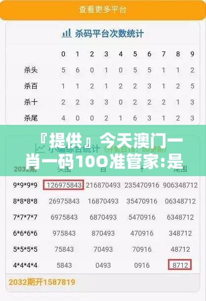 『提供』今天澳门一肖一码10O准管家:是否蕴藏深意？正确解释与落实
