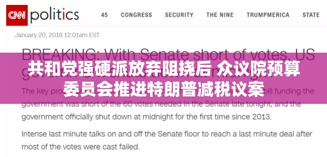 共和党强硬派放弃阻挠后 众议院预算委员会推进特朗普减税议案