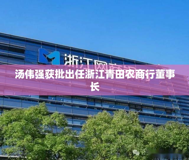 汤伟强获批出任浙江青田农商行董事长