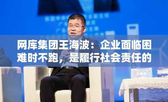 网库集团王海波：企业面临困难时不跑，是履行社会责任的重要体现