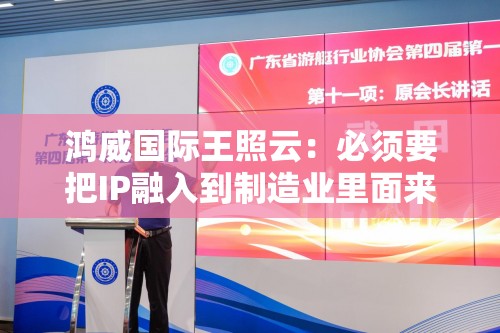 鸿威国际王照云：必须要把IP融入到制造业里面来