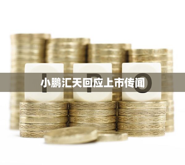 小鹏汇天回应上市传闻
