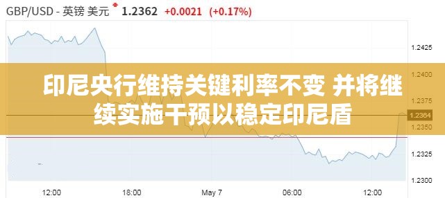 印尼央行维持关键利率不变 并将继续实施干预以稳定印尼盾