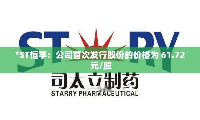 *ST恒宇：公司首次发行股份的价格为 61.72 元/股