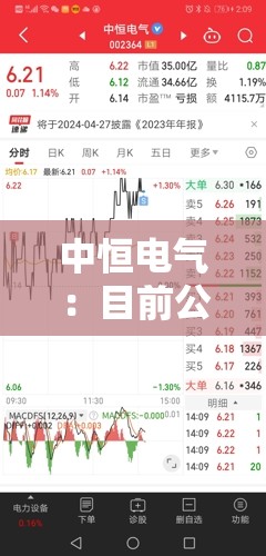 中恒电气：目前公司和比亚迪暂无相关合作