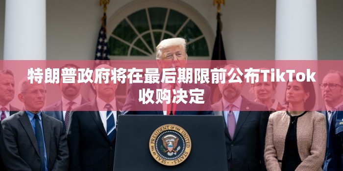 特朗普政府将在最后期限前公布TikTok收购决定