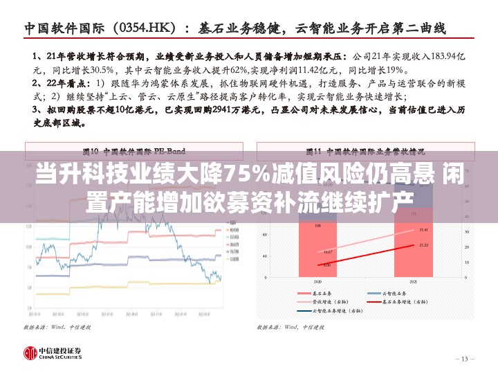 当升科技业绩大降75%减值风险仍高悬 闲置产能增加欲募资补流继续扩产