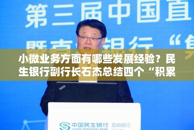 小微业务方面有哪些发展经验？民生银行副行长石杰总结四个“积累”