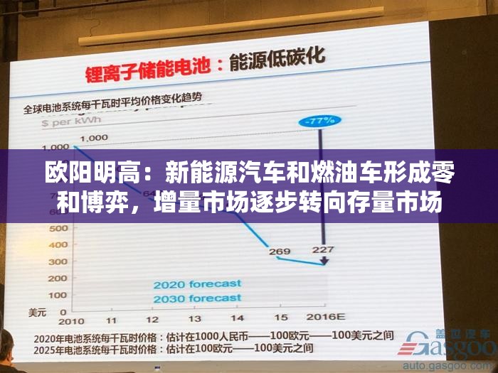 欧阳明高：新能源汽车和燃油车形成零和博弈，增量市场逐步转向存量市场