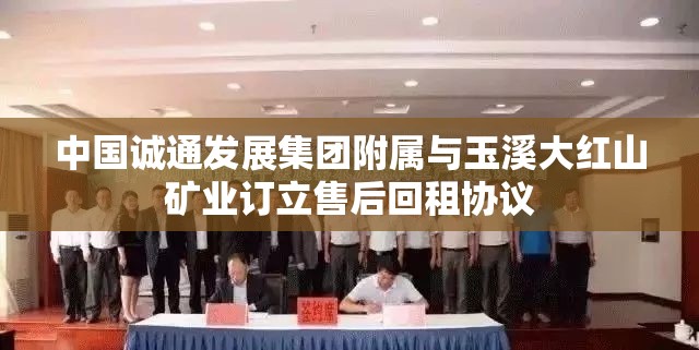 中国诚通发展集团附属与玉溪大红山矿业订立售后回租协议