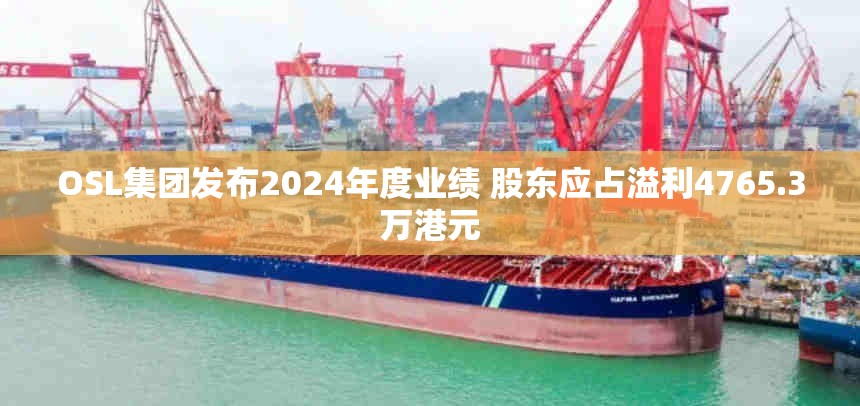 OSL集团发布2024年度业绩 股东应占溢利4765.3万港元