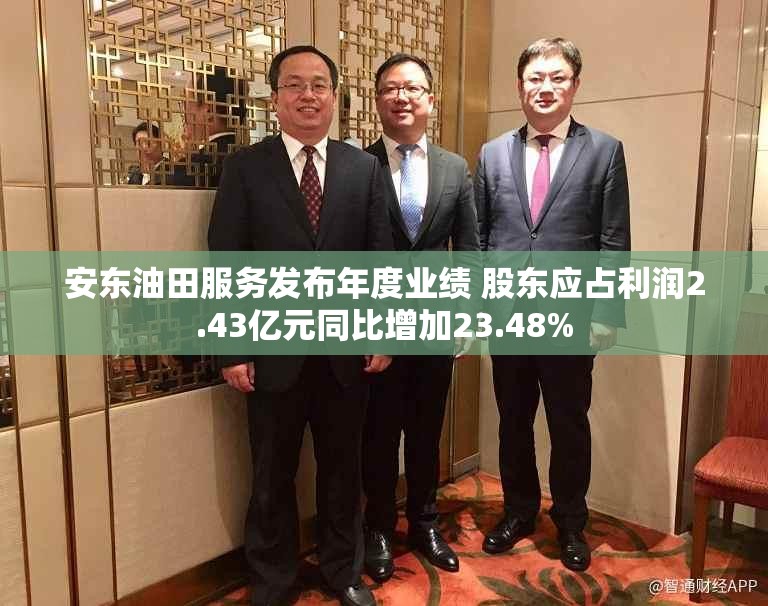安东油田服务发布年度业绩 股东应占利润2.43亿元同比增加23.48%