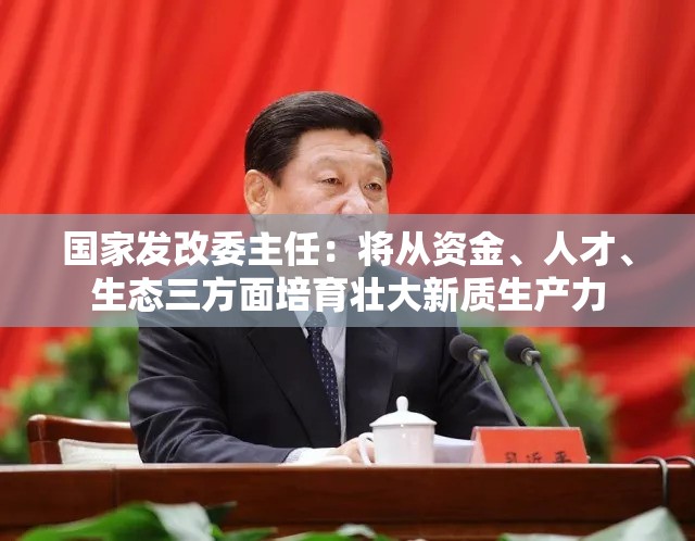 国家发改委主任：将从资金、人才、生态三方面培育壮大新质生产力