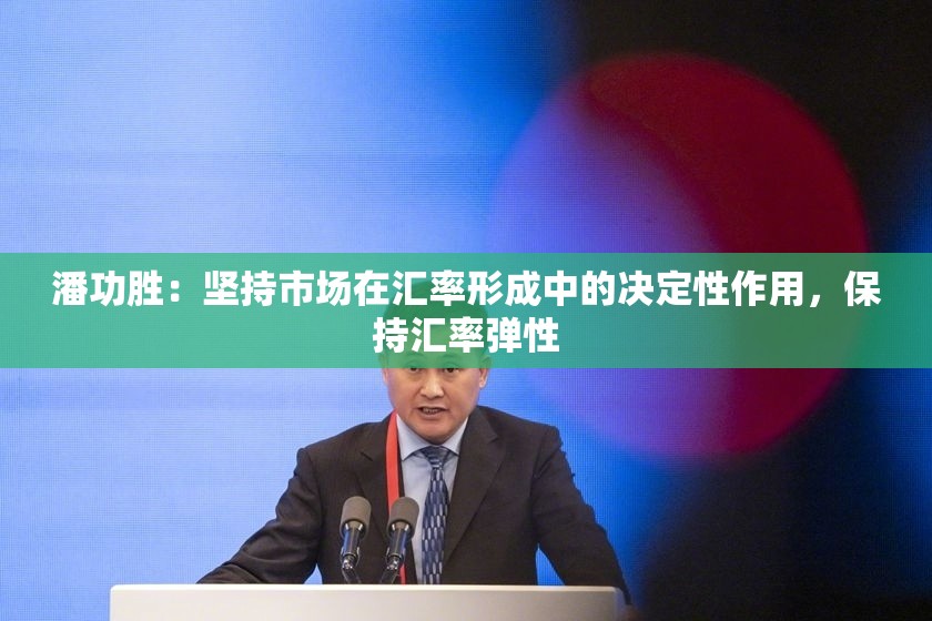 潘功胜：坚持市场在汇率形成中的决定性作用，保持汇率弹性