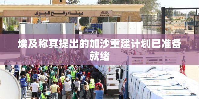 埃及称其提出的加沙重建计划已准备就绪