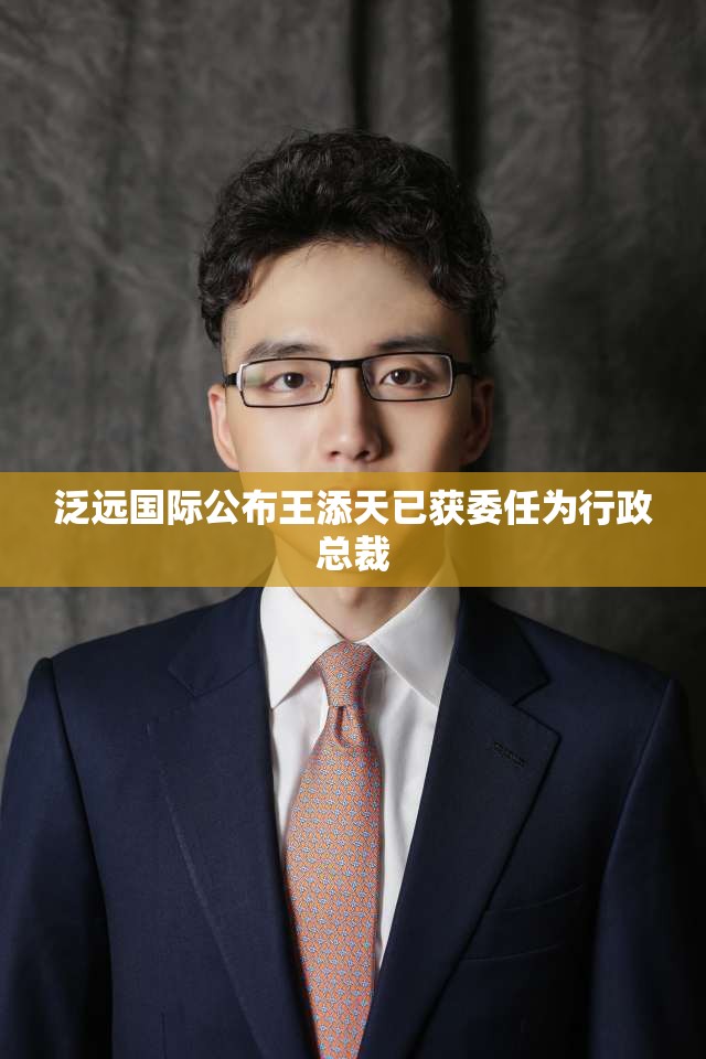 泛远国际公布王添天已获委任为行政总裁