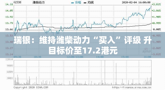 瑞银：维持潍柴动力“买入”评级 升目标价至17.2港元