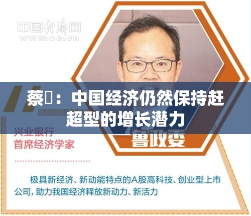 蔡昉：中国经济仍然保持赶超型的增长潜力