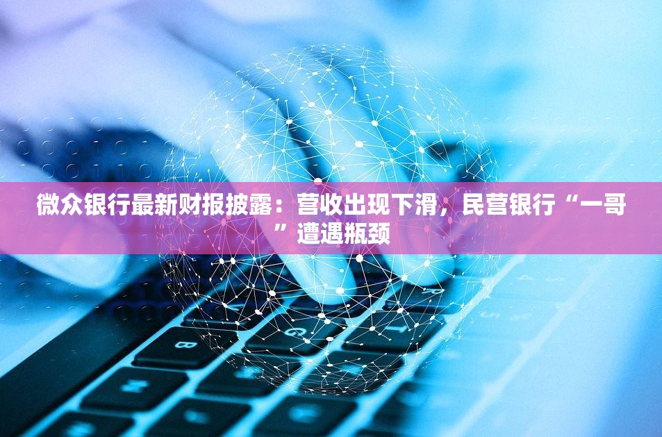 微众银行最新财报披露：营收出现下滑，民营银行“一哥”遭遇瓶颈